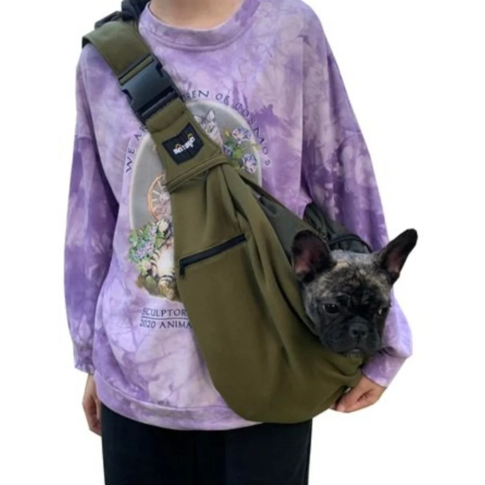 Olive Green Pet Carrier Bag